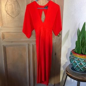 Topshop Red Kimono Dress - Size 4